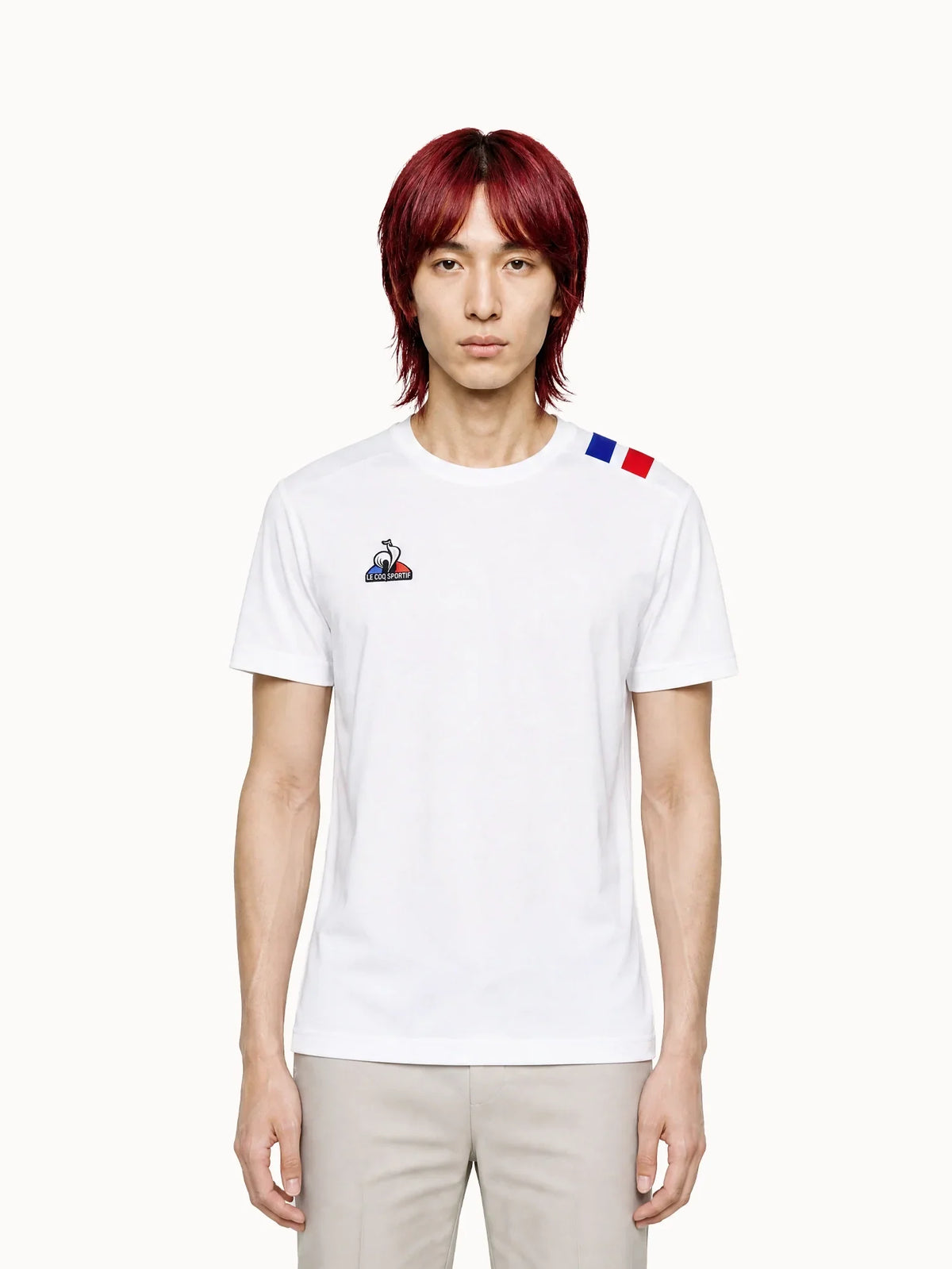 T-shirt avec détails tricolores - 1