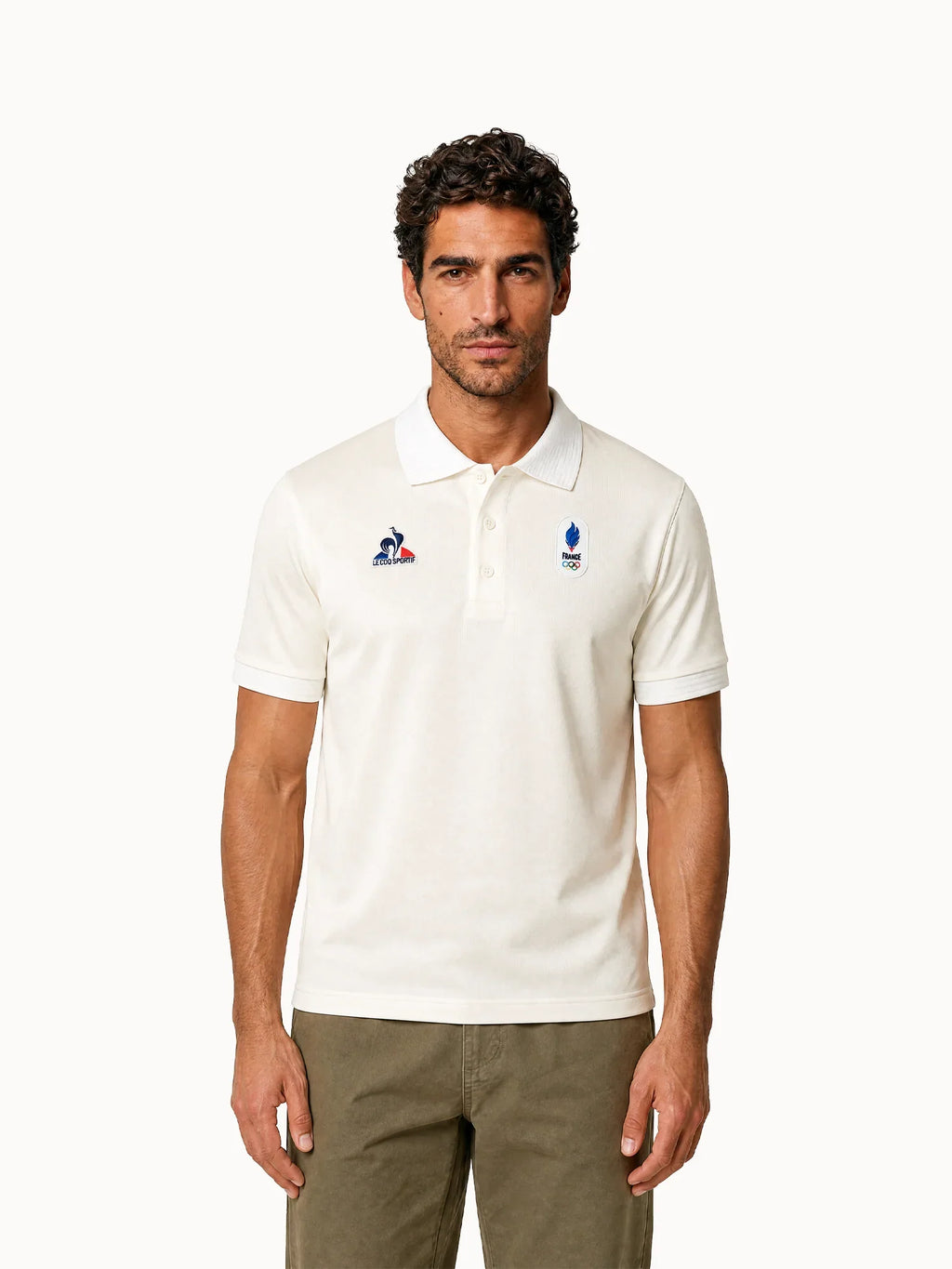 Polo Équipe de France Olympique 2026 en jersey technique - 1