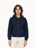 Veste à capuche en sergé de coton - 1