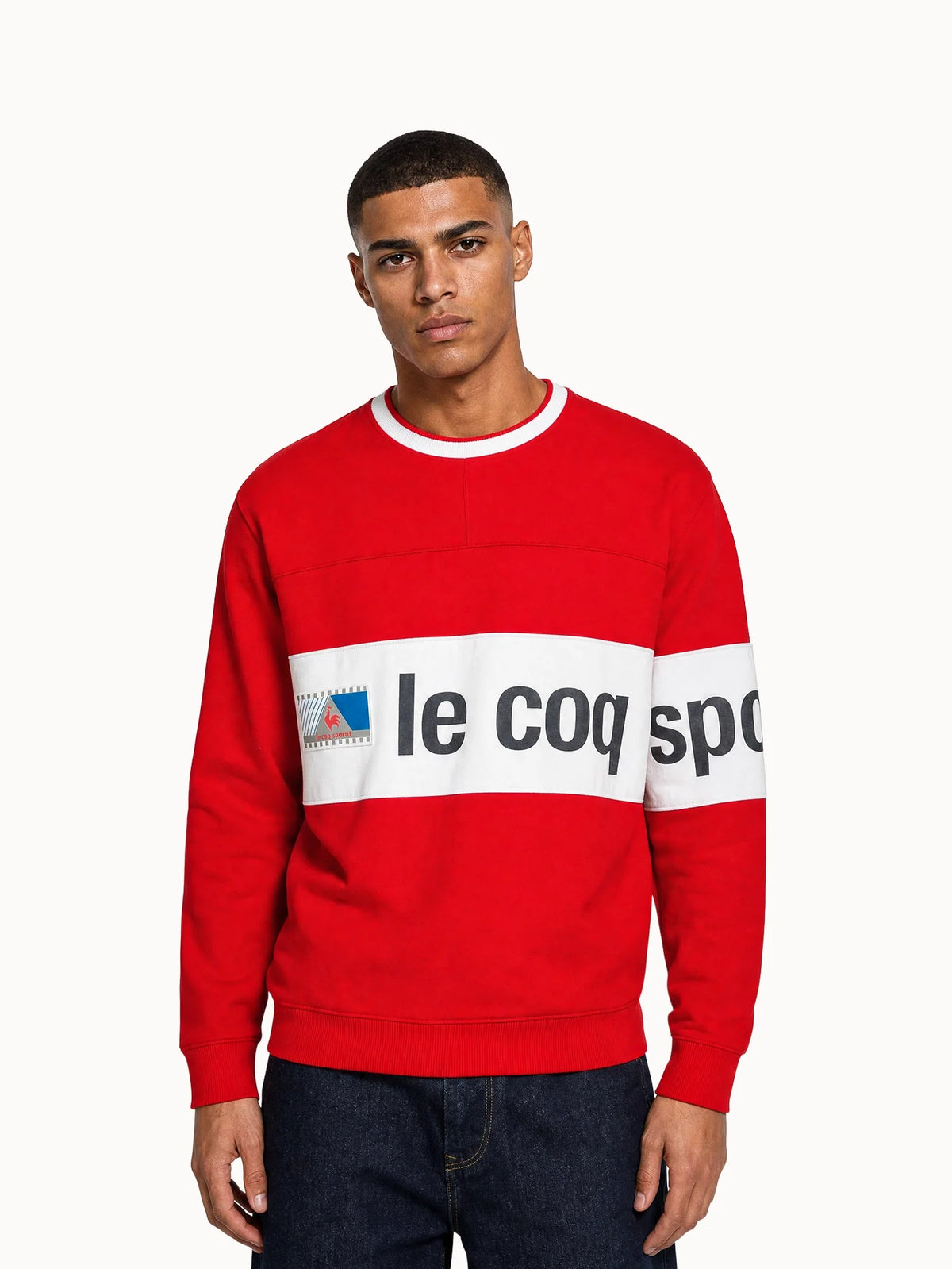 Sweat Archive col rond relax en double face - 1