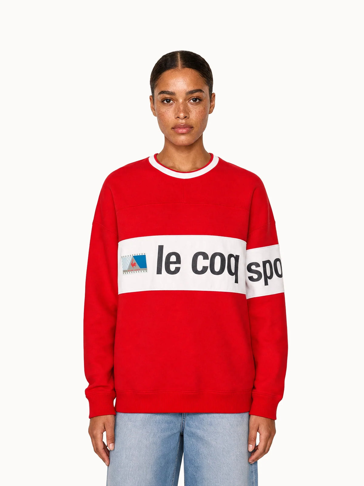 Sweat Archive col rond relax en double face - 2