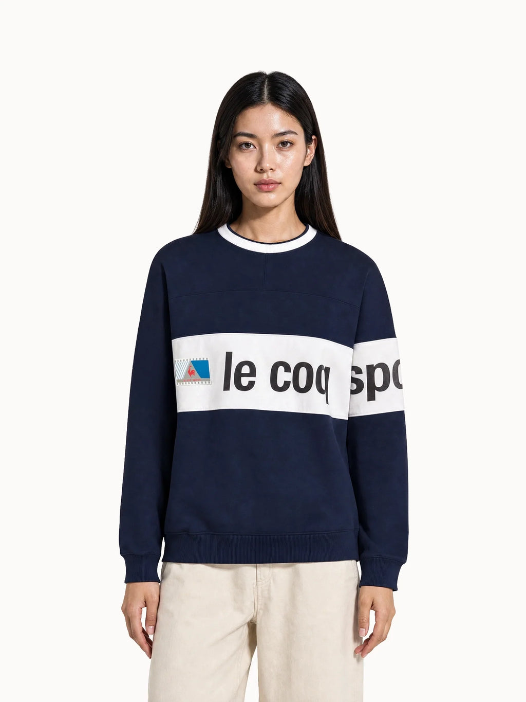 Sweat Archive col rond relax en double face - 1