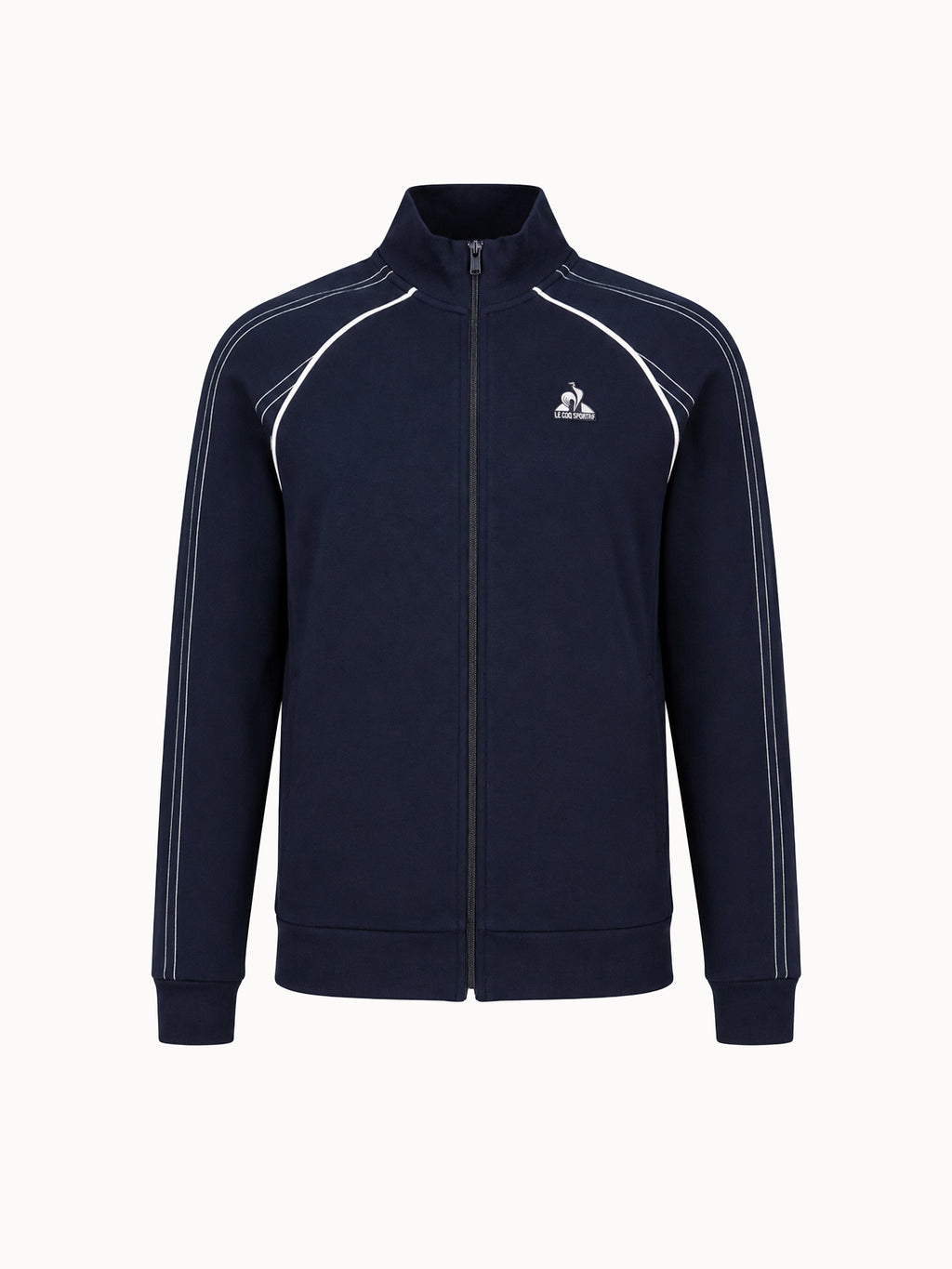 Veste zippée en double face avec manches rayées - 1