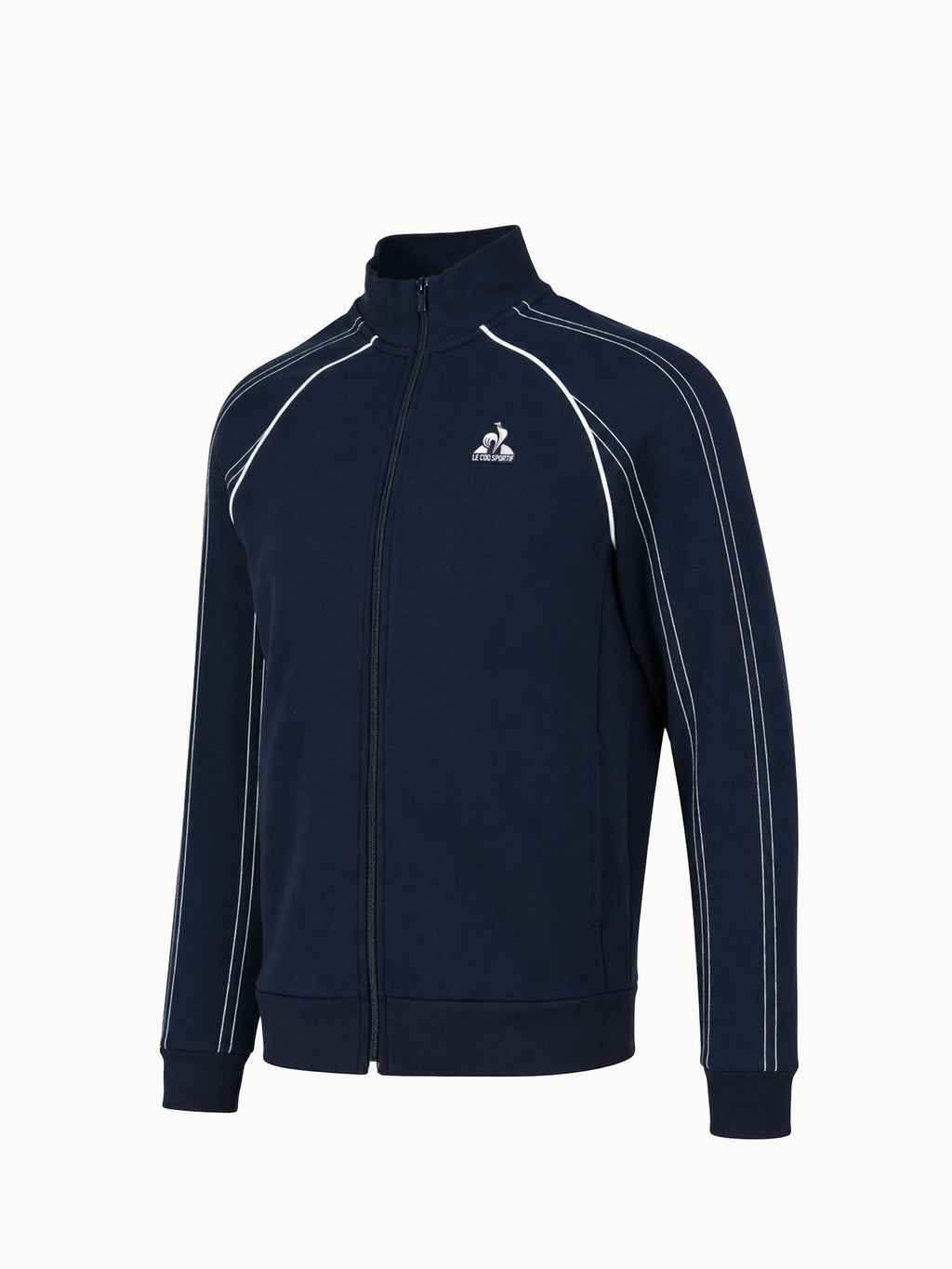 Veste zippée en double face avec manches rayées - 2