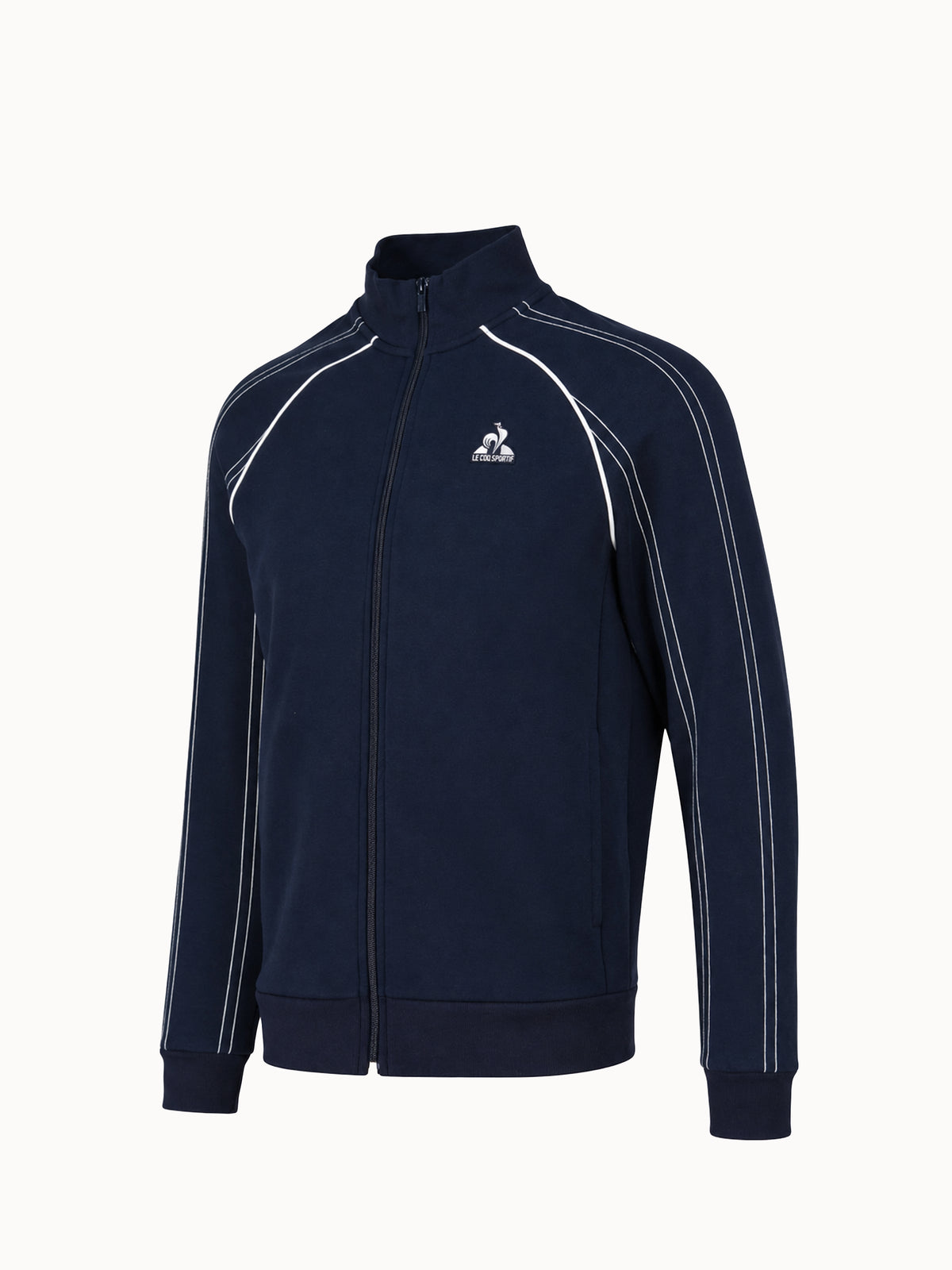 Veste zippée en double face avec manches rayées - 2
