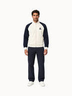 Veste zippée bicolore col bomber en double face - 2