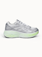 Sneakers running en mesh et cuir effet métallique Beast - 1