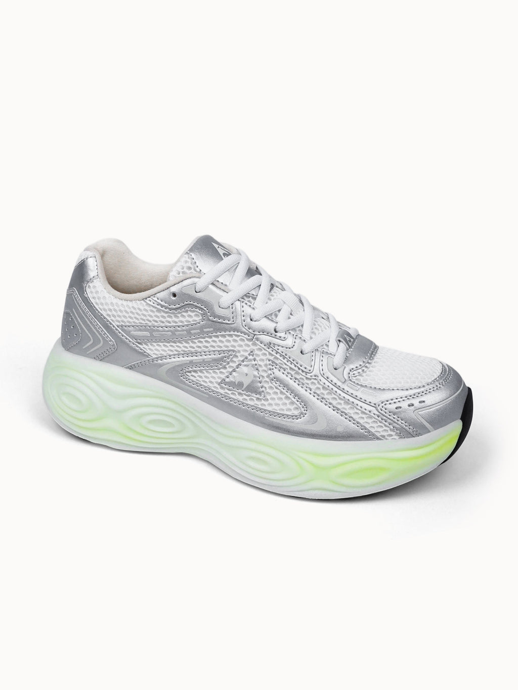 Sneakers running en mesh et cuir effet métallique Beast - 2