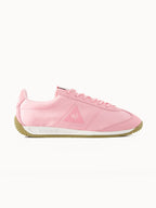Sneakers retro-running en textile satin et nubuck Quartz - 1