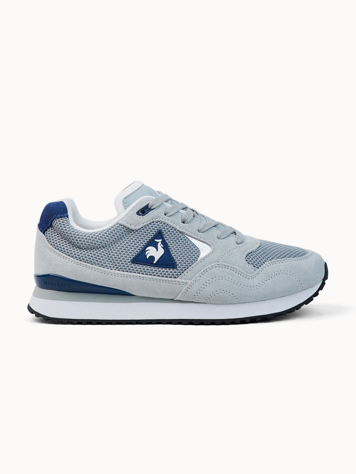 Sneakers retro-running en mesh et suede Solar - 1