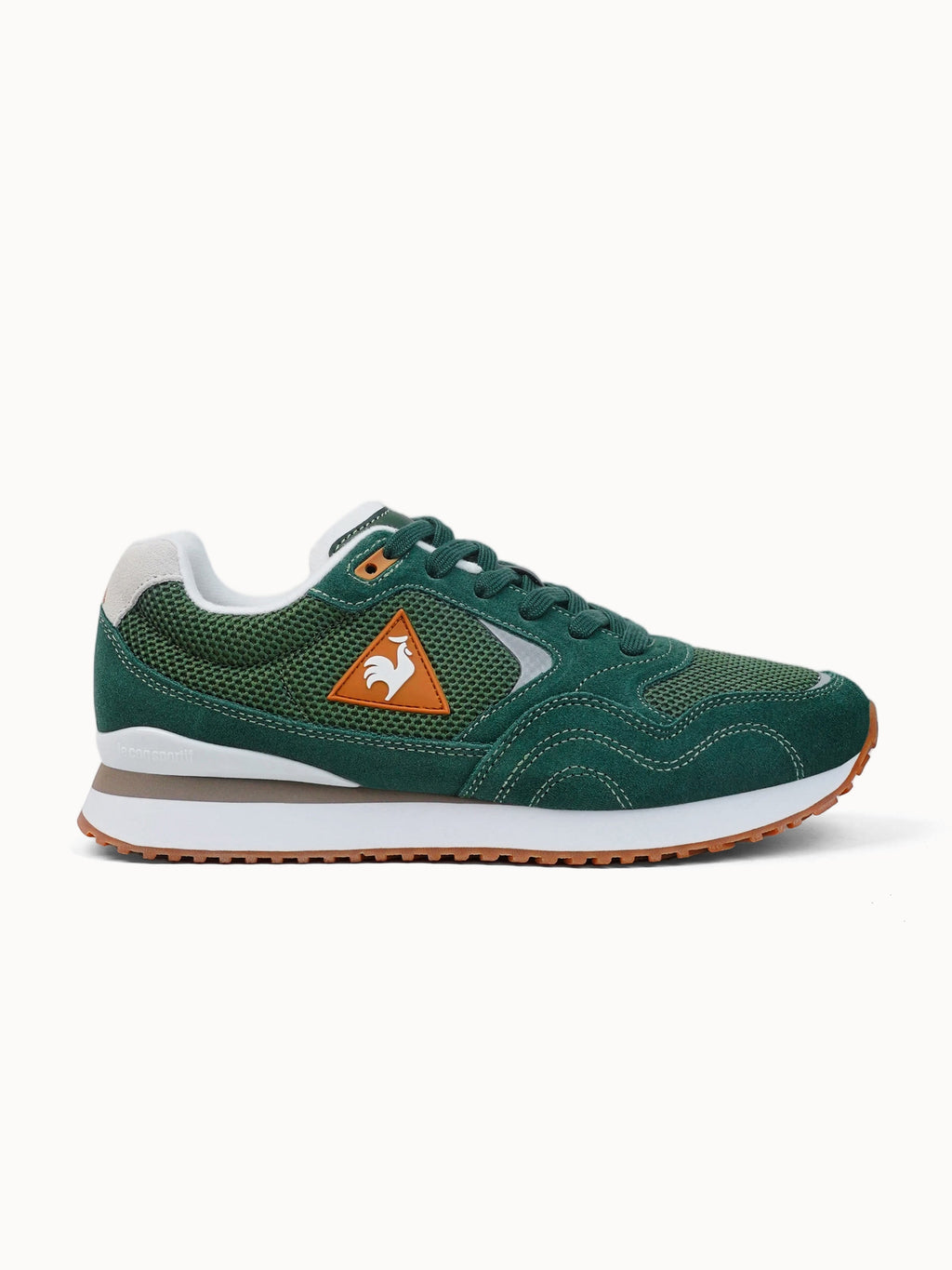Sneakers retro-running en mesh et suede Solar - 1
