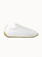 Sneakers retro-running en textile satin et nubuck Quartz - 1