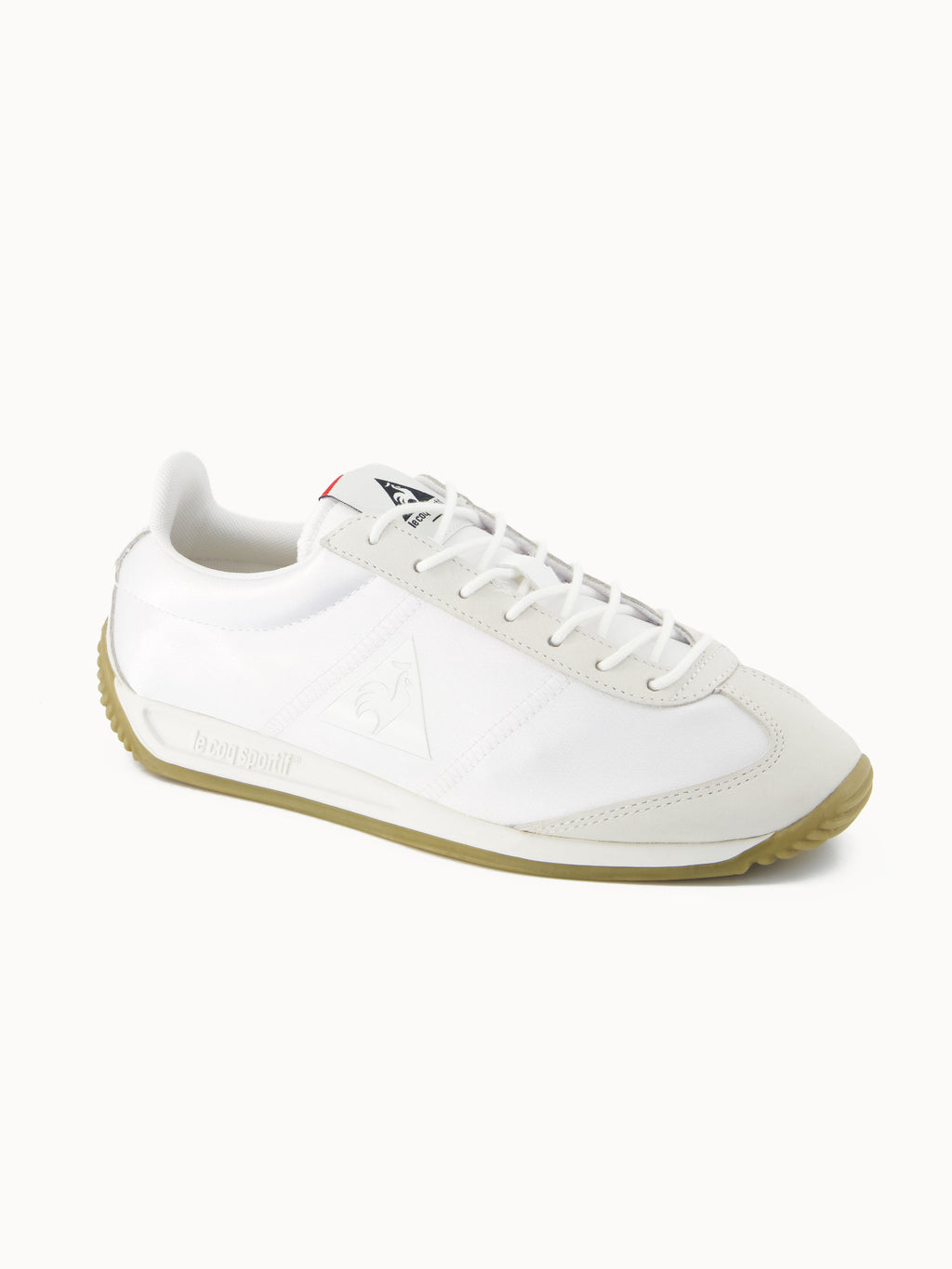 Sneakers retro-running en textile satin et nubuck Quartz - 2