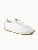 Sneakers retro-running en textile satin et nubuck Quartz - 2