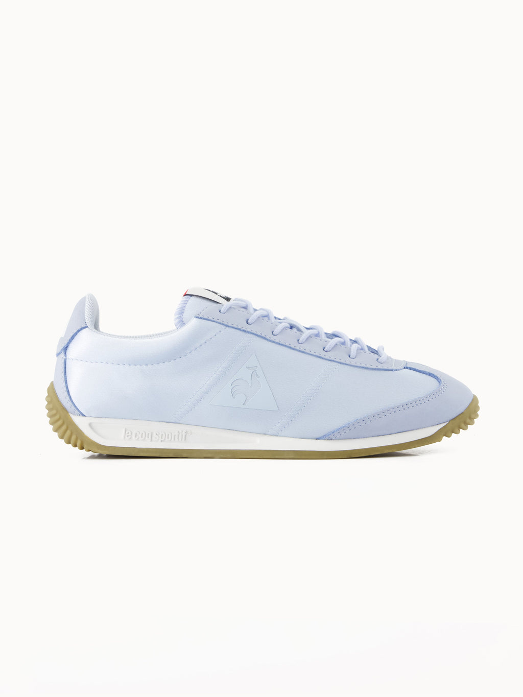 Sneakers retro-running en textile satin et nubuck Quartz - 1