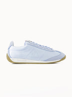 Sneakers retro-running en textile satin et nubuck Quartz - 1