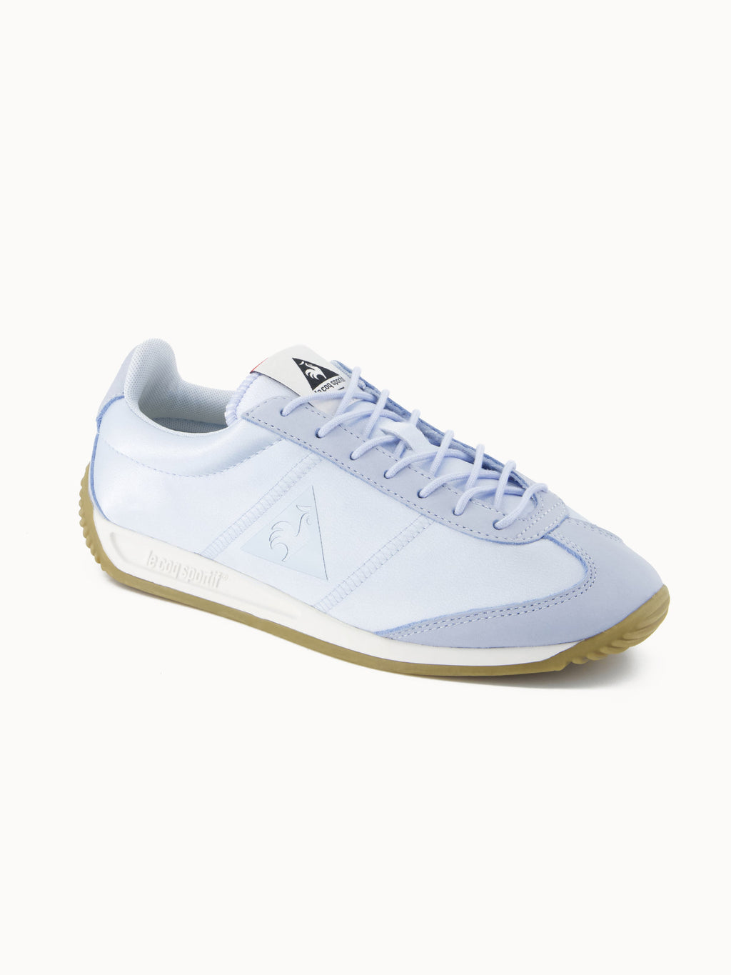 Sneakers retro-running en textile satin et nubuck Quartz - 2