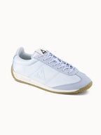 Sneakers retro-running en textile satin et nubuck Quartz - 2