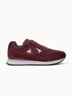 Sneakers retro-running en mesh et suede Solar - 1