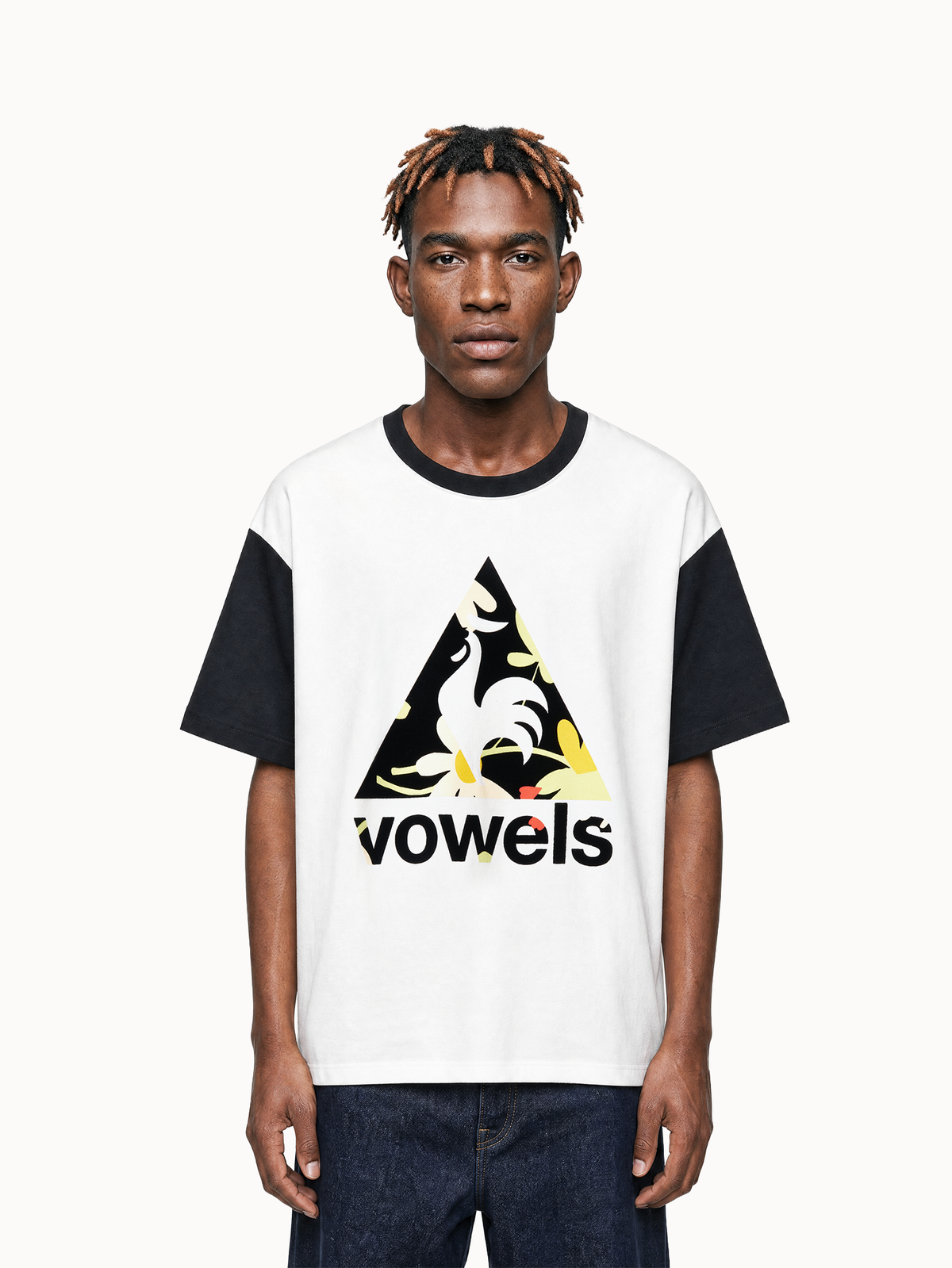 T-shirt oversize Le Coq Sportif x Vowels en jersey de coton - 1