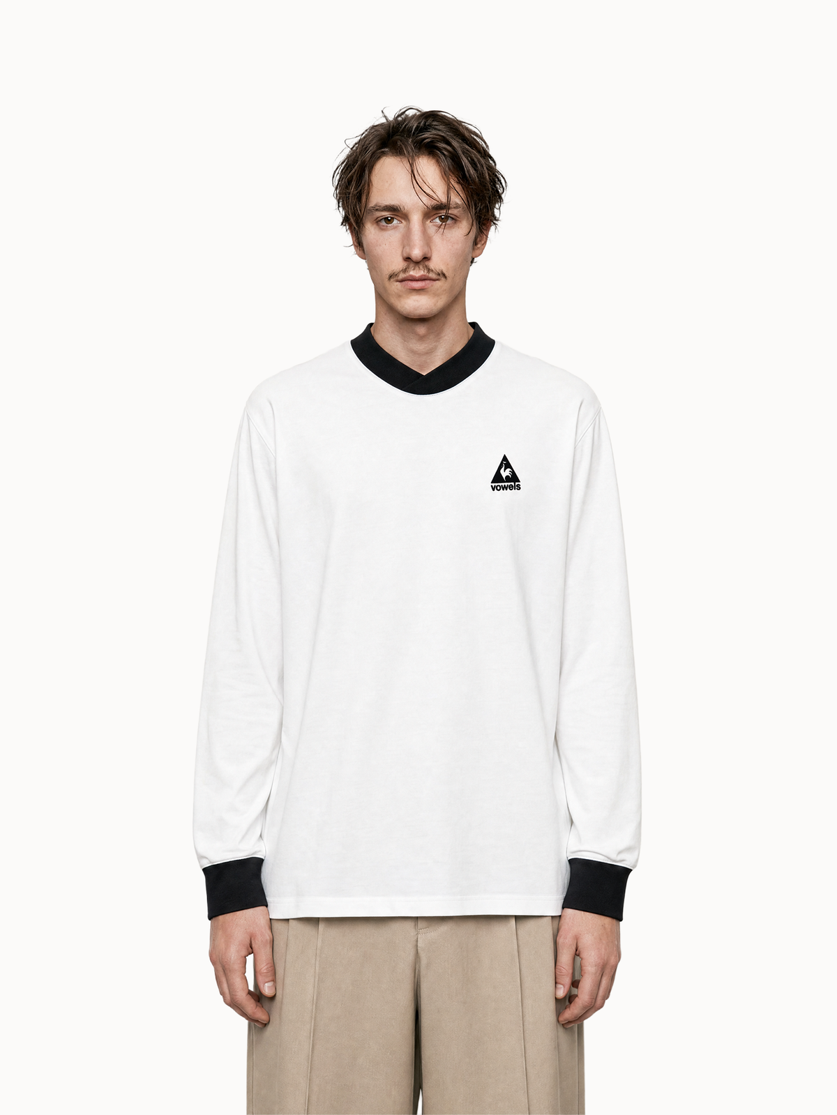 T-shirt manches longues Le Coq Sportif x Vowels en jersey de - 2